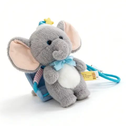 Peluche d'éléphant debout - 17 cm