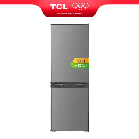 TCL RF225BID0NL koel-vriescombinatie, koelcapaciteit 121 liter, vriescapaciteit 52 liter, verstelbare legplanken, LED-verlichting, energieklasse D