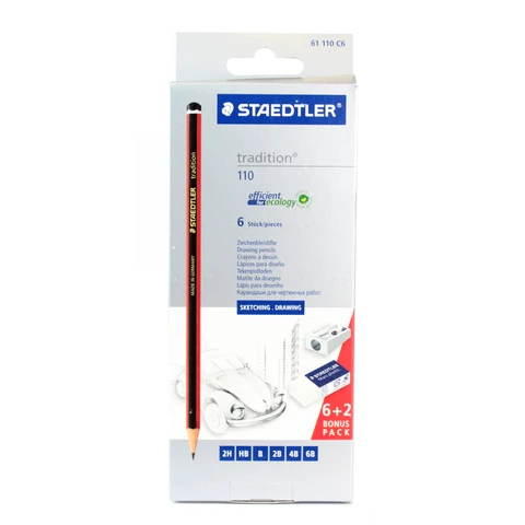 STAEDTLER Tradition Sketching Pencils PK6