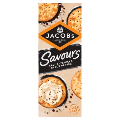 Jacobs Savours Salt Pepper Bakes 200G
