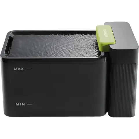 FURBUBLOUS 【Quality-Focused】Furbulous True Clean-Drinking Automatic Pet Water Dispenser - Ultrafiltration System, 316 Stainless Steel & BPA-Free Trays, 3.3L Large Bowl, Whisper-Quiet Dual-Mode Fountain for Cats/Medium Pets (Black)