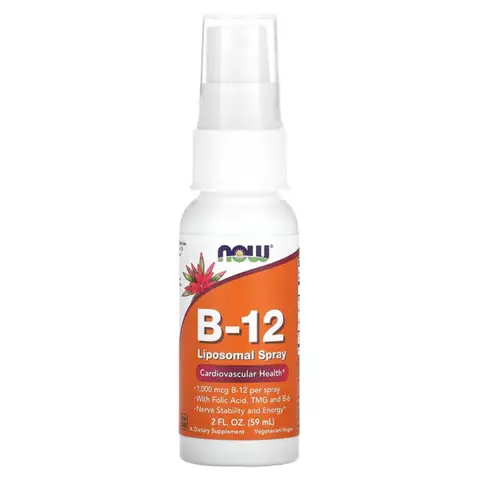 NOW Foods Vitamin B12 Energy Metabolism Liposomal Spray - 59ml