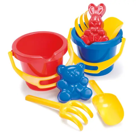Dantoy Plastic Bucket and Accessories Set