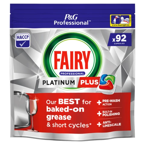 Fairy Professional Platinum Plus Dishwasher Tablets, 92 Washes, Our Best Cleaning Solution