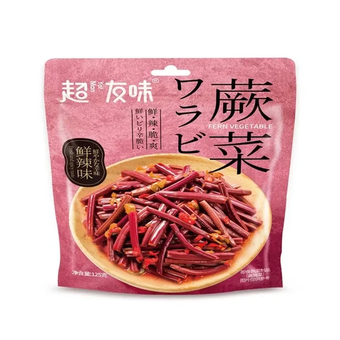Chaoyouwei Farngemüse, frischer und würziger Geschmack, 125 g