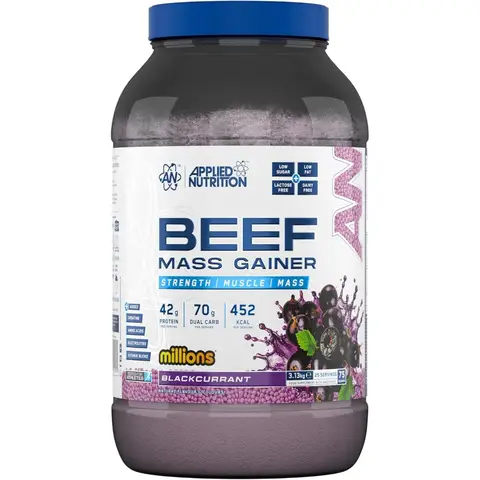 Applied Nutrition Beef-XP Mass Gainer Powder Blackcurrant Millions Flavour - 3.13kg