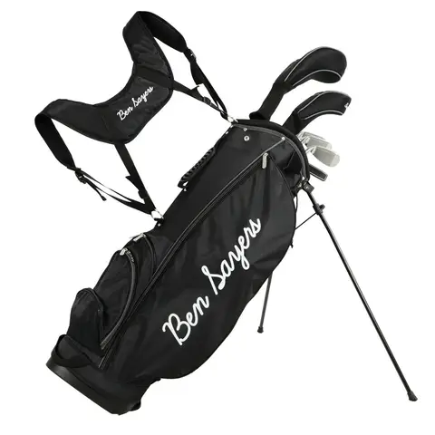 Ben Sayers Golf Club Set & Stand Bag Set with 6 x Clubs M8 Graphite Shafts Black/Grey