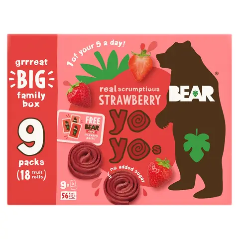 Bear Strawberry Yo Yos 9x20g