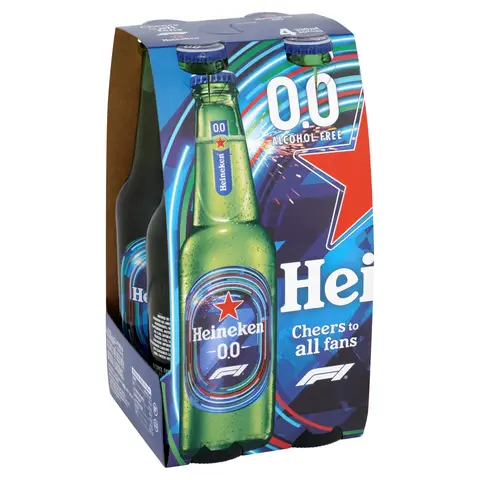 Heineken 0.0% Alcohol Free Pure Malt Lager 4 X 330ml