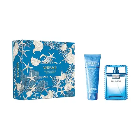 Versace Eau Fraiche Pour Homme Giftset (Eau de Toilette 100ml + Bad & Douche Gel 150ml)