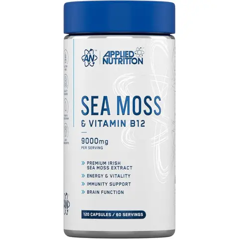 Applied Nutrition Sea Moss + Vitamin B12 Daily Wellness Support Vegan Capsules - 120 Capsules