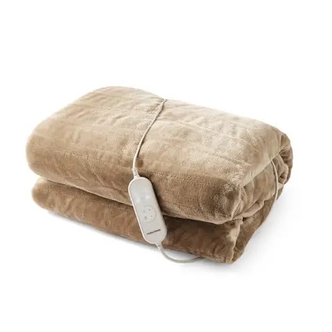 Morphy Richards EverCosy Small Fleece Electric Heated Throw – Mocha, 610003