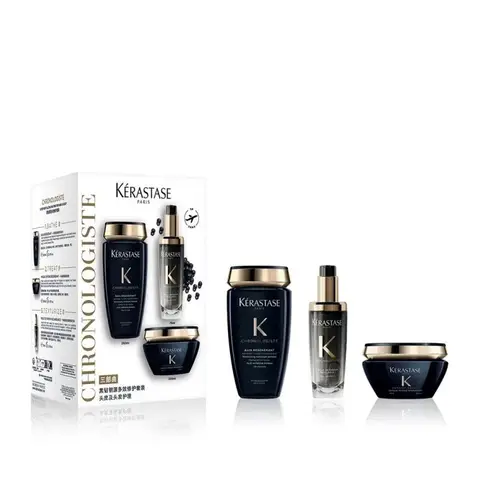 Black Diamond Set: Shampoo 200 ml + Haarmasker 200 ml + Haarserum 75 ml