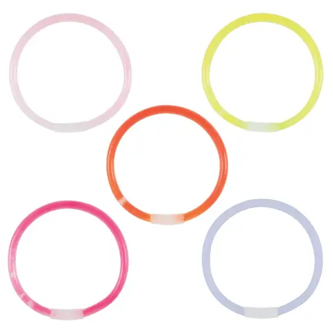 Unique Glow Bracelets, Assorted, 20cm, 10 pack