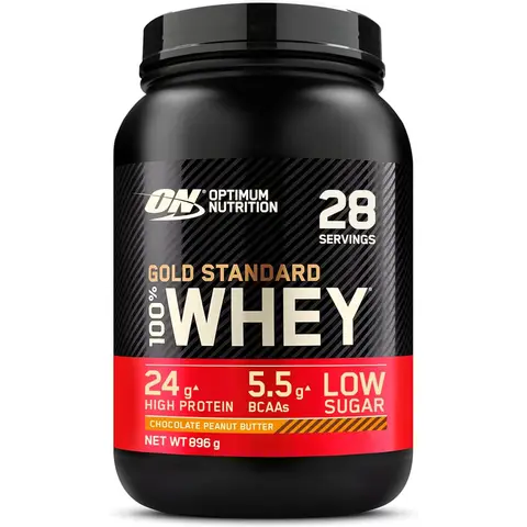 Optimum Nutrition Gold Standard 100% wei eiwit chocolade pinda boter 896 g