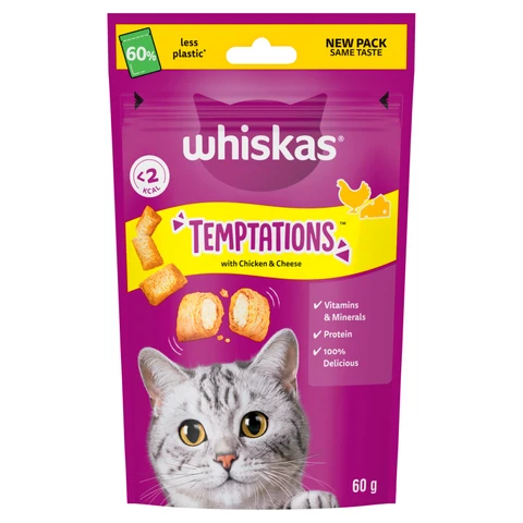 WHISKAS Temptations with Chicken & Cheese 60g