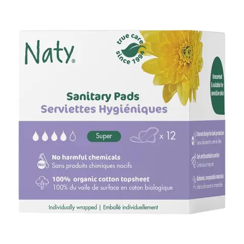 Eco by Naty Sanitary Pads Super 12 Pads