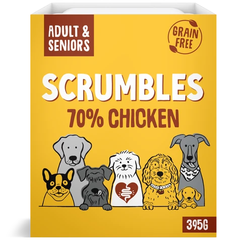 Scrumbles Wet Dog Food Chicken 395g