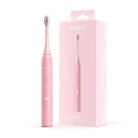 Ordo Sonic Lite Adult Electric Toothbrush, 35,000 Pulses per Min, 1 Toothbrush Head, 5+ Weeks Battery, Smart Timer, Waterproof, USB-C, Petal