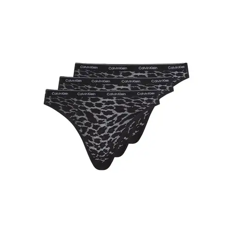 Calvin Klein 3er-Pack Bikini Low Rise Schwarz Größe S