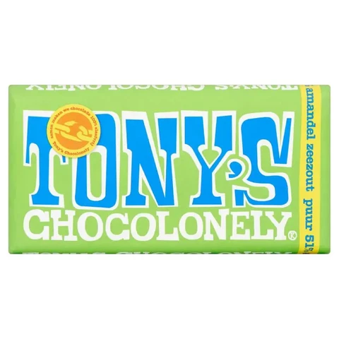 TONY'S CHOCOLONELY Noir Amandes Sel de Mer 180 g