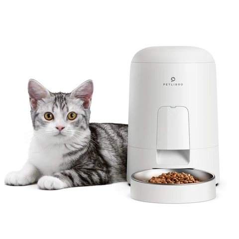 PETLIBRO Air Automatic Pet Feeder 2L – Timed Dry Food Feeder, White