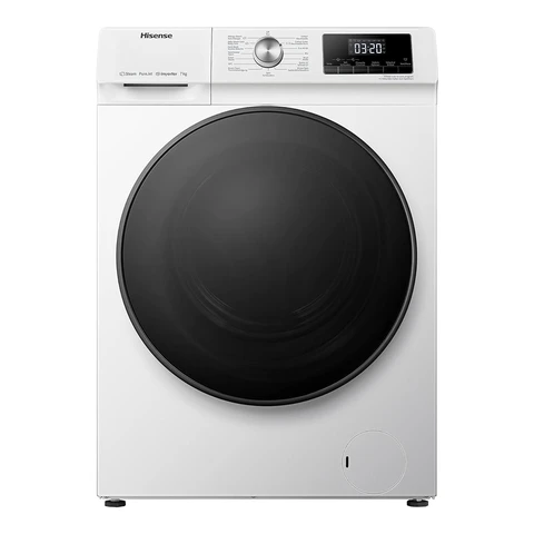 HISENSE WFQA7014EVJM Dampfwäschemaschine, Weiß [Energieeffizienzklasse A]