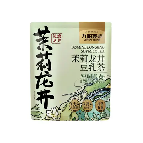 Joyoung Jasmine Longjing Soy Milk Tea, Stand-Up Pouch (20g x 6)