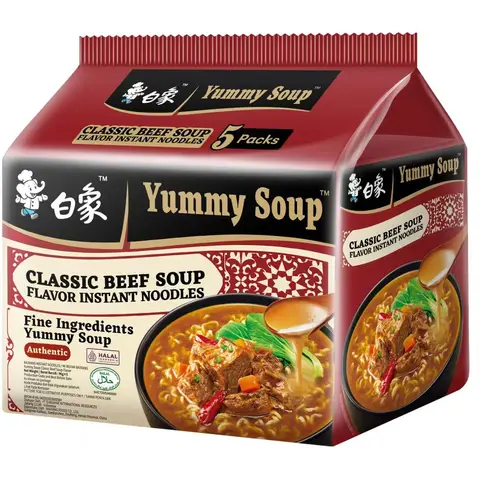 Bai Xiang Nouilles classiques au bœuf - 96 g x 5
