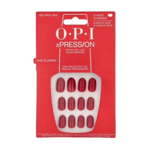 OPI Xpress/On Nail Art 30 pieces - Big Apple Red