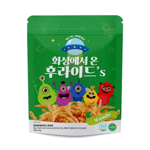 Arawoom Fried Squid From Mars (Wasabi Flavour) 80g 火星魷魚條(芥末風味) 80克