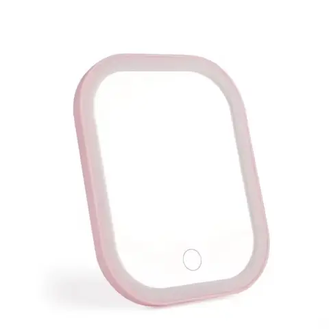 ochama Miroir de maquillage LED - Miroir de courtoisie pliable et portable pour bureau et chambre à coucher