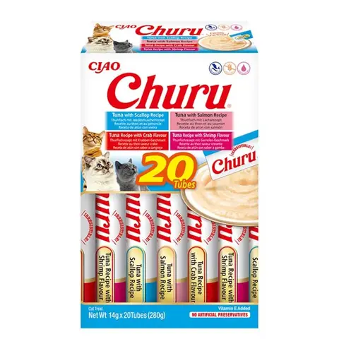 INABA Churu Mehrfachpack Thunfisch-Meeresfrüchte 20 Stücke
