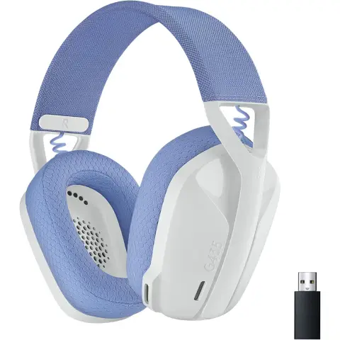 Logitech G435 LIGHTSPEED Wireless Bluetooth Gaming Headset, Leichtes Über-Kopf-Headset, Integrierte Mikrofone, 18h Akku, Kompatibel mit Dolby Atmos, PC, PS4, PS5, Mobiltelefon, Nintendo Switch