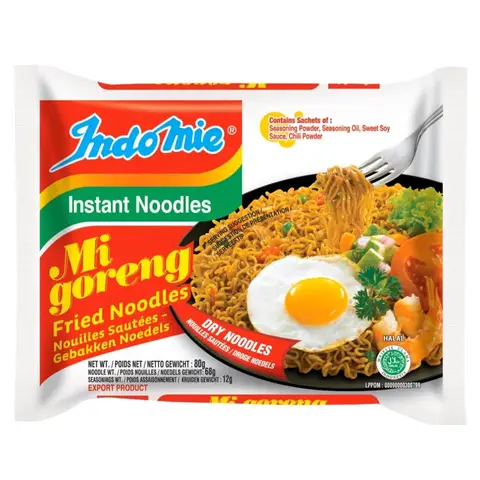 Indomie Nouilles Mi Goreng 8 x 5 x 80 g, 1 carton, gros conditionnement