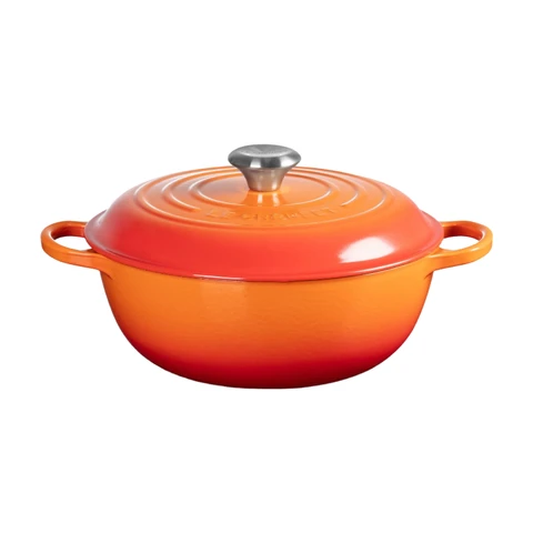Le Creuset Signature runder Schmortopf 26 cm Orange