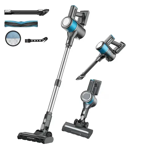 ochama Handheld Vacuum Cleaner - Lightweight and Quiet， High Suction Power， 4-in-1 Handheld Hoover， Cordless Vacuum Cleaner with LED Headlights， Rechargeable Large-Capacity Battery - For Household， Hair/Pet Hair/Dust Cleaning， Extendable 34.3-43.3 inches