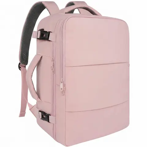 EasyJet Hand Luggage 45x36x20， Hand Luggage Backpack Airplane Men， 15.6 Inch Laptop Travel Backpack with USB Charging Port Hand Luggage Bag Business Work School for Women Teenager， Pink， New Year Sale ， Top gift picks