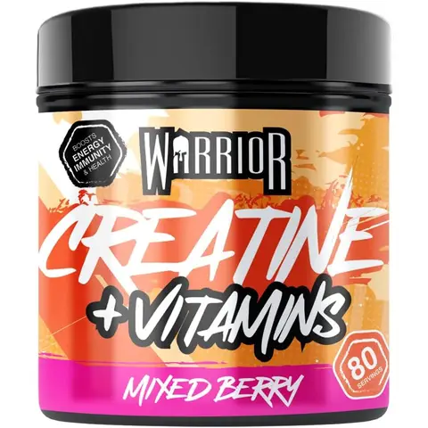 Warrior Creatin Plus Vitamine - 360 g - Gemischte Beeren