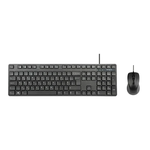 Targus Full-size USB Wired Keyboard & Full-Size Optical Antimicrobial Wired Mouse Combo