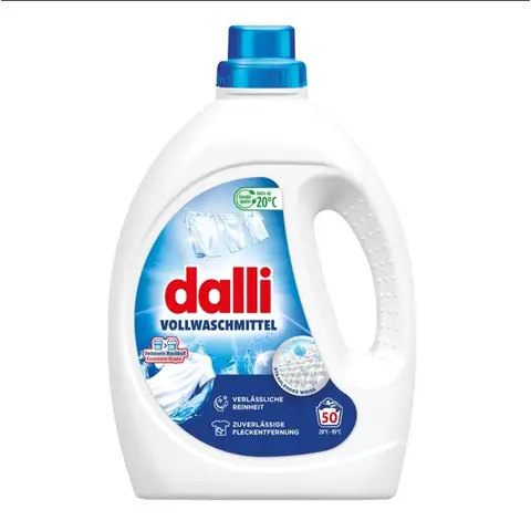 dalli Vollwaschmittel, Flüssigwaschmittel – 2,25 Liter - Flasche, 50 Waschladungen