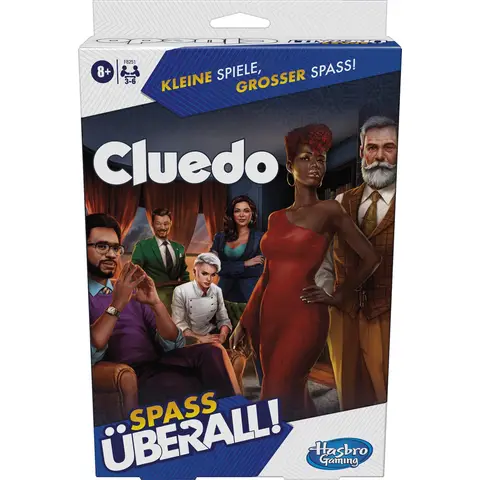 Hasbro Cluedo Grab and go bordspel - detective, 3 tot 6 spelers