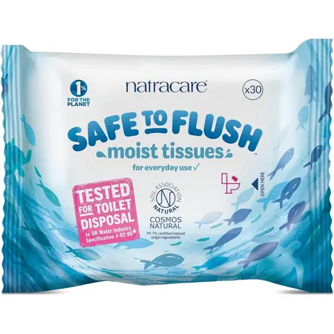 Natracare 30 Moist Tissues 30 Pads