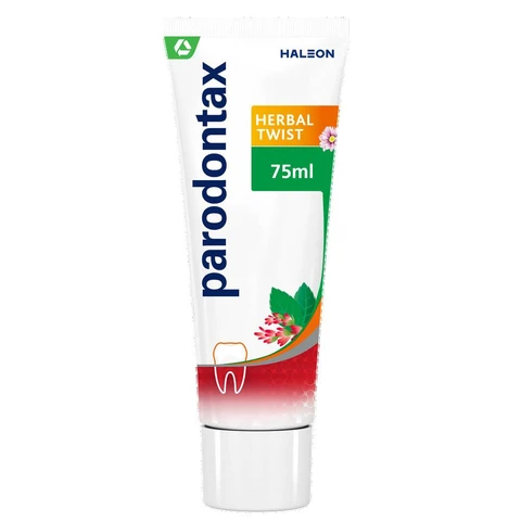 PARODONTAX Herbal Twist - Dentifrice au Gingembre et Menthe - 75ml