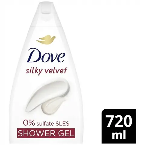 Dove douchecrème silky velvet - 720 ml