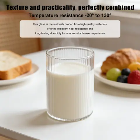 Ju7cer  Glass Cup  Tea Glasses Drinking Glasses Coffee Glass 400ml 1pc