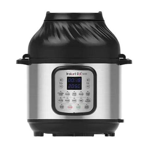 Instant Pot Duo Crisp 5,7L 11-in-1 Multicooker met Airfryer - Snel onder druk koken, Slow cooking, Sauteren, Stomen, Sous vide, Warmhouden, Snel frituren, Braden, Bakken, Roosteren, Drogen