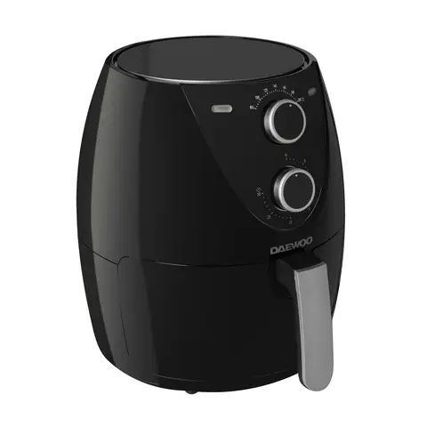 DAEWOO Single Pot Air Fryer - 4L, 1500W, Manual Control, Oil-Free, 80-200°C, 30-Minute Timer, Compact, SDA2636GE