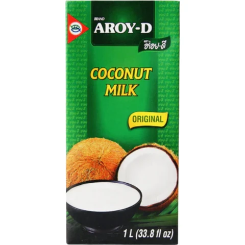 AROY-D Original Coconut Milk Carton Of Coconut Milk 1L