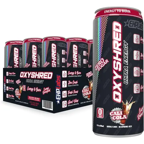 EHPlabs OxyShred Energy RTD Cali Cola Drink Flavour - 12 x 355ml